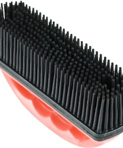 Rubber brush for hair and lint removal