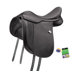 Bates WIDE All Purpose saddle with Heritage leather black