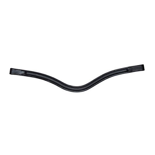 Black All Sizes Collegiate New Curved Raised Saddlery Brow Band 