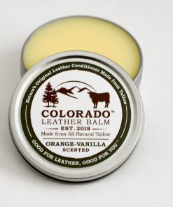 Colorado leather balm natural tallow leather conditioner orange-vanilla