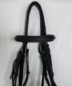 Double Bridle with Crank Noseband 0872B brow band