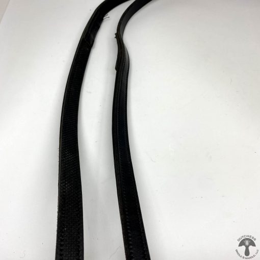 Leather Rubber Reins Closeup 0106