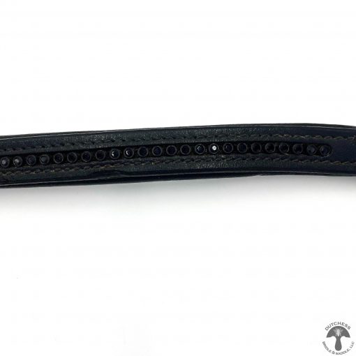 Albion 17 1/4" Black Crystal Padded Browband 1069