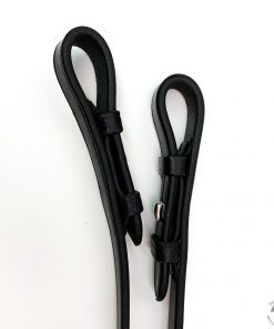No Name Black Rubber Reins 0194 Buckles